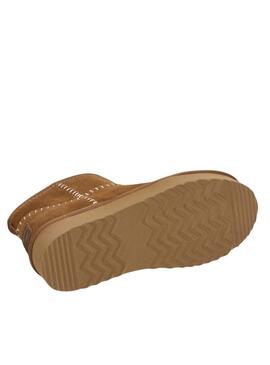 Stivali Pepe Jeans Dissy Etnic con piattaforma color cammello per donna