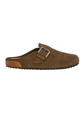 Zoccoli Pepe Jeans Corby in camoscio verde per donna