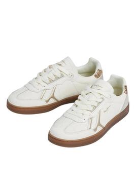 Sneakers Pepe Jeans Ball Basic bianche glitter per donna