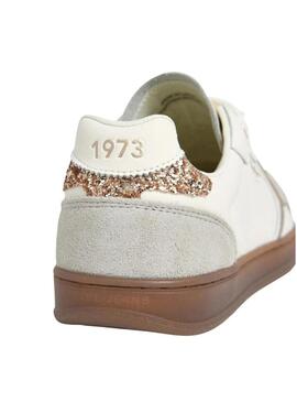 Sneakers Pepe Jeans Ball Basic bianche glitter per donna