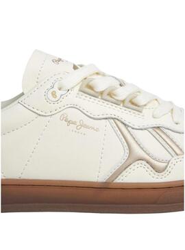 Sneakers Pepe Jeans Ball Basic bianche glitter per donna