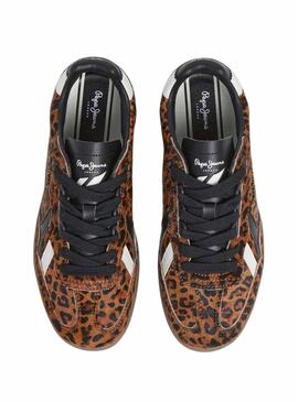 Scarpe da ginnastica Pepe Jeans Ball Print leopardate per donna