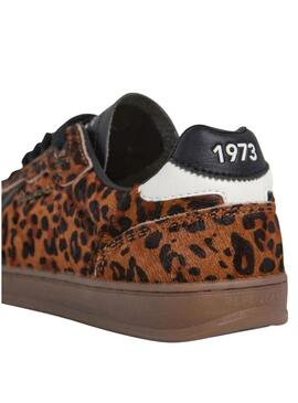 Scarpe da ginnastica Pepe Jeans Ball Print leopardate per donna