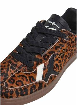 Scarpe da ginnastica Pepe Jeans Ball Print leopardate per donna