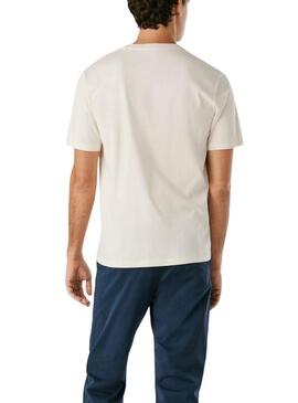 Maglietta Pepe Jeans Eggo bianca per uomo