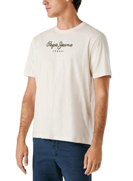Maglietta Pepe Jeans Eggo bianca per uomo