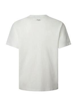 Maglietta Pepe Jeans Thansen bianca per uomo