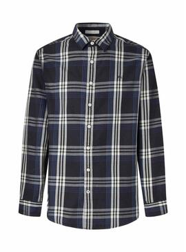 Camicia Pepe Jeans Codar a quadri blu per uomo.