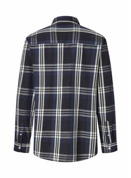Camicia Pepe Jeans Codar a quadri blu per uomo.