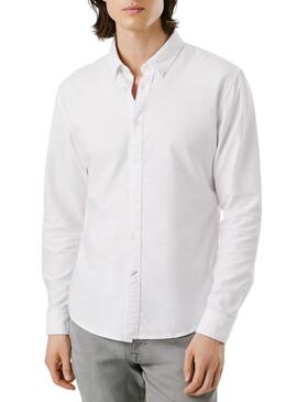 Camicia Pepe Jeans Cluny Oxford bianca per uomo
