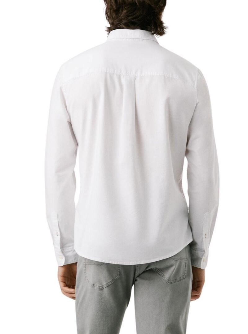 Camicia Pepe Jeans Cluny Oxford bianca per uomo