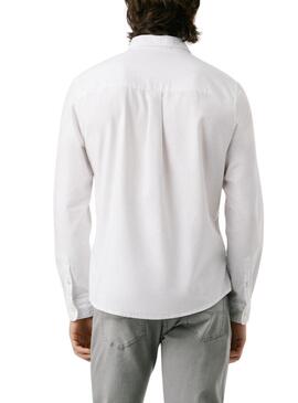 Camicia Pepe Jeans Cluny Oxford bianca per uomo
