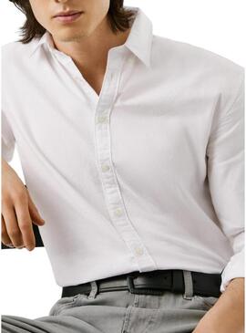 Camicia Pepe Jeans Cluny Oxford bianca per uomo