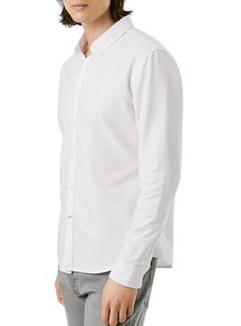Camicia Pepe Jeans Cluny Oxford bianca per uomo