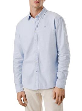 Camicia Pepe Jeans Cluny Oxford blu per uomo