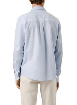 Camicia Pepe Jeans Cluny Oxford blu per uomo