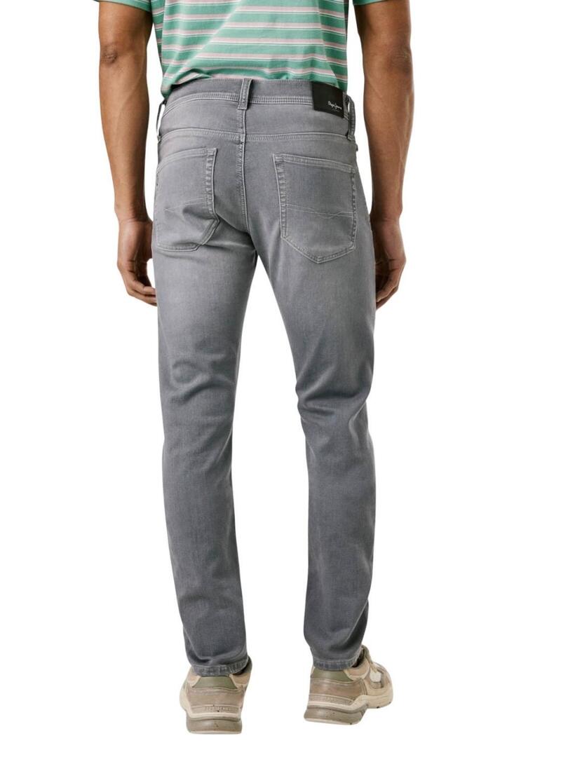 Jeans Pepe Jeans Track slim grigio per uomo.
