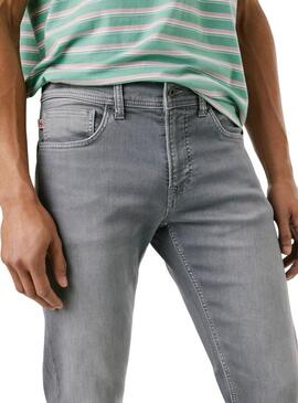 Jeans Pepe Jeans Track slim grigio per uomo.