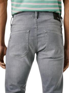 Jeans Pepe Jeans Track slim grigio per uomo.
