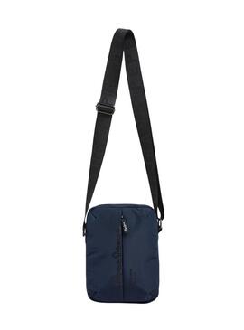 Borsa Pepe Jeans Wayne reporter con logo blu marino per uomo