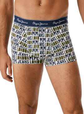 Pacco di 3 mutande Pepe Jeans Logo per uomo