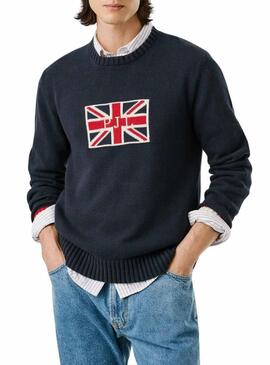 Maglia Pepe Jeans Patrick blu marino per uomo