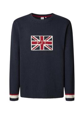 Maglia Pepe Jeans Patrick blu marino per uomo