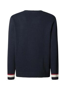 Maglia Pepe Jeans Patrick blu marino per uomo