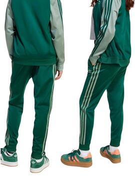 Pantaloni Adidas Adicolor SST verdi per bambina e bambino