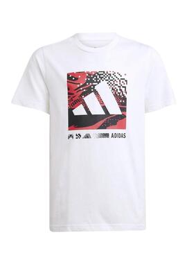 Maglietta con logo J CAMO, bianca