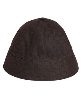 JD0973 MONOGRAM BUCKET DBROWN