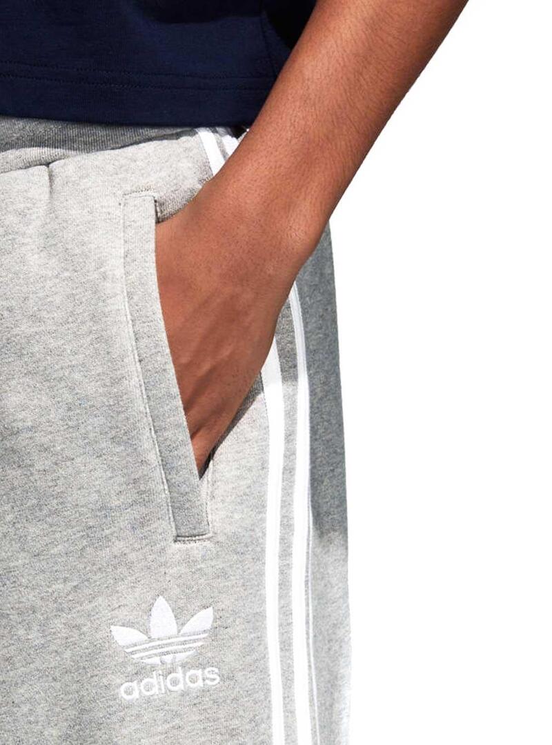 Pantaloni 3 strisce adidas grigio