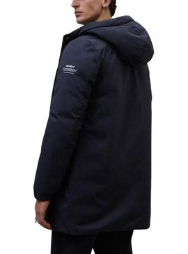 Cappotto Ecoalf Pasu blu navy per uomo