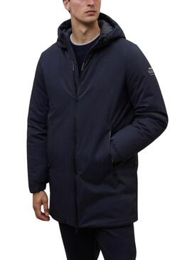 Cappotto Ecoalf Pasu blu navy per uomo