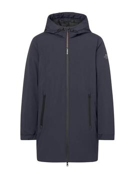 Cappotto Ecoalf Pasu blu navy per uomo