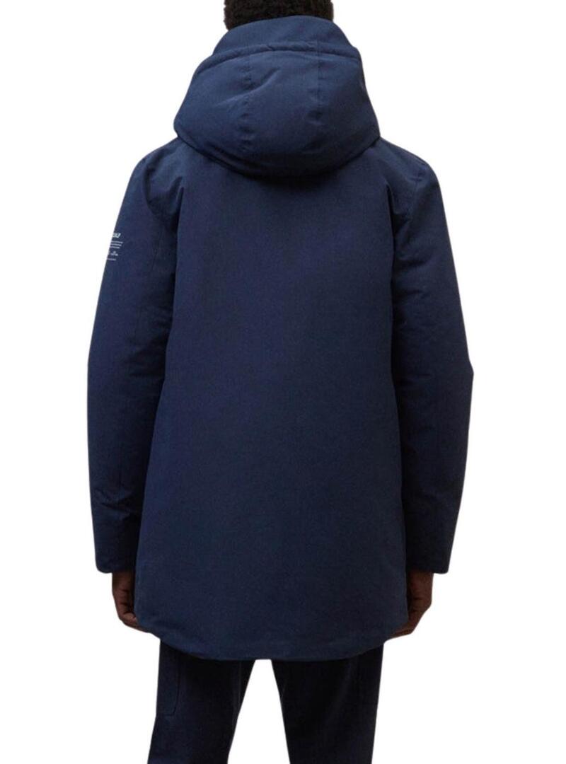 Cappotto Ecoalf Parko blu marino per uomo