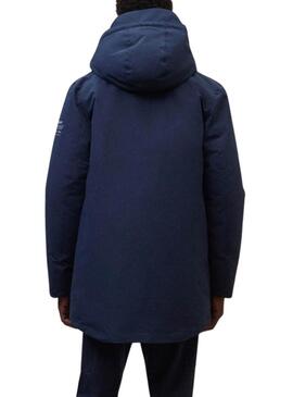 Cappotto Ecoalf Parko blu marino per uomo