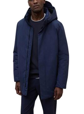 Cappotto Ecoalf Parko blu marino per uomo