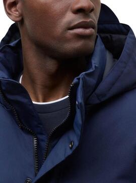 Cappotto Ecoalf Parko blu marino per uomo