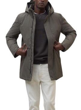 Cappotto Ecoalf Parko verde per uomo