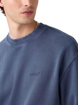 Felpa Levis Authentic blu per uomo