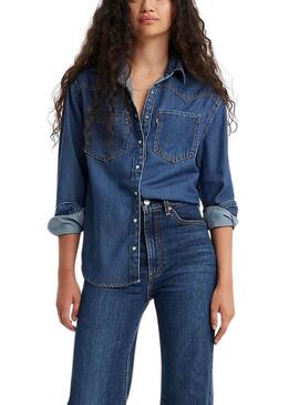 Camicia in denim Levis Teodora Western per donna