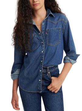 Camicia in denim Levis Teodora Western per donna