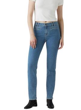 Pantaloni in denim Levis 314 Shaping Tailored dritti da donna.