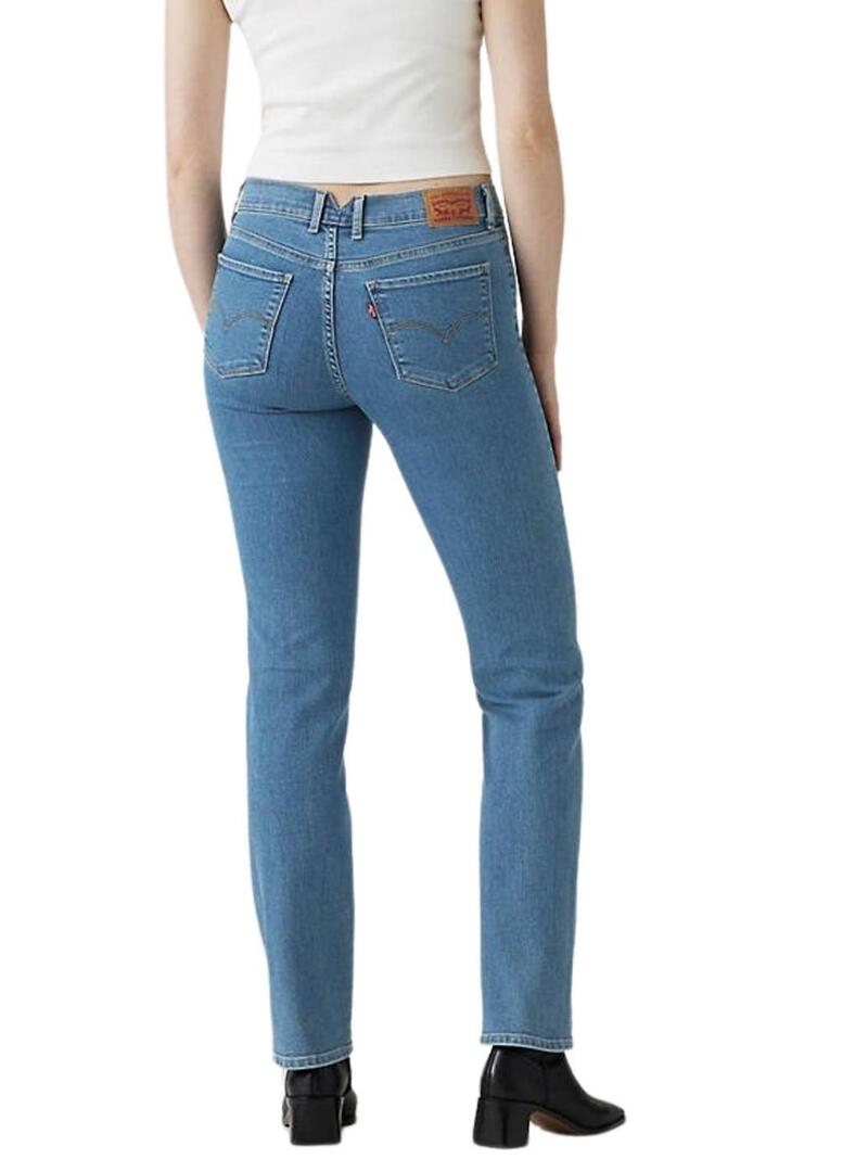 Pantaloni in denim Levis 314 Shaping Tailored dritti da donna.