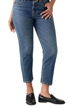 Pantaloni in denim Levis 501 Crop Lightweight per donna