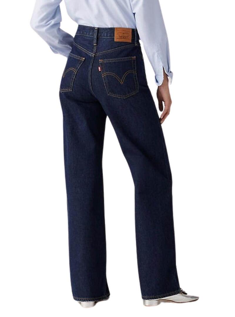 Pantaloni in denim Levis Ribcage Wide Leg H223 per donna