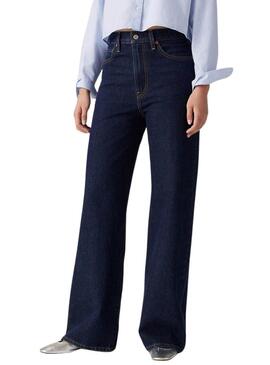 Pantaloni in denim Levis Ribcage Wide Leg H223 per donna
