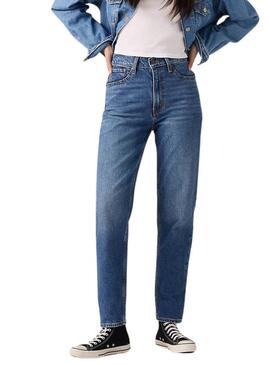 Pantaloni in denim Levis anni '80 Mom blu per donna