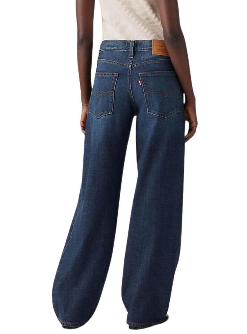 Pantaloni in denim Levis Baggy Dad scuro da donna